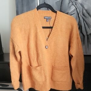 NWT Toad & Co Cardigan Sweater in Orange
